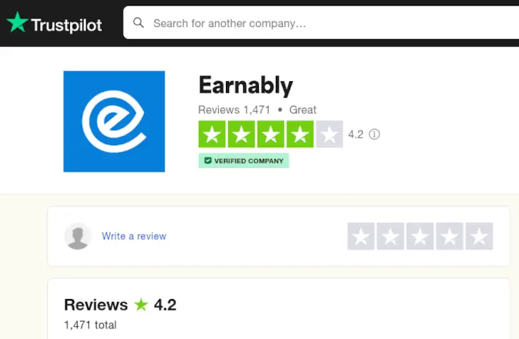 earnably trustpilot