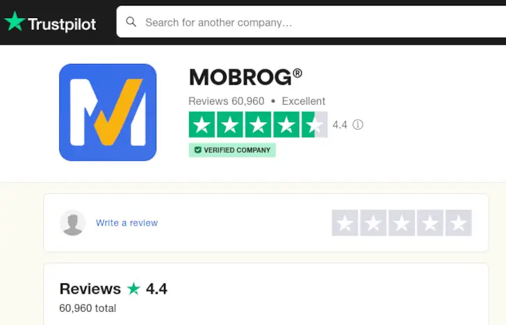 mobrog trustpilot