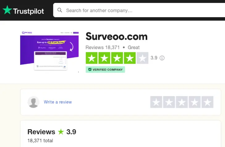 surveoo trustpilot