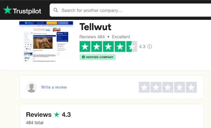 tellwut trustpilot