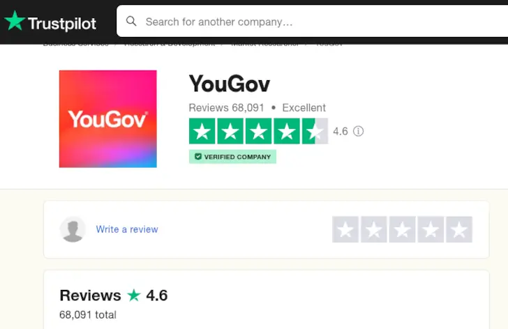 yougov trustpilot