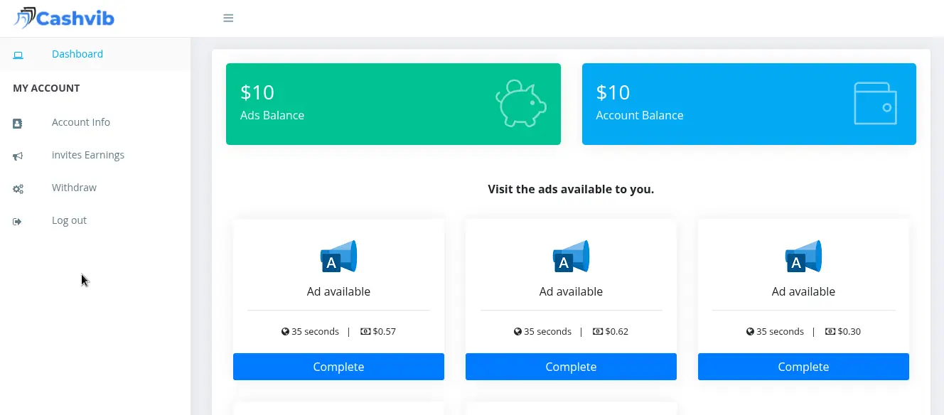 CashVib Review, Is It Legit or a Scam? 1 cashvib sign up