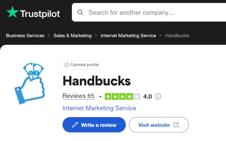 HandBucks Review, Is it Legit or a Scam? 4 handbucks trustpilot